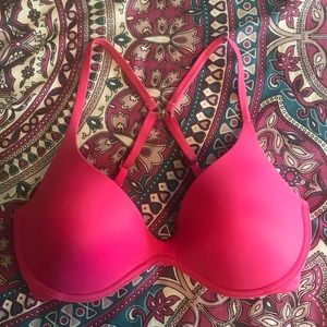 Victoria’s Secret Pink Scoopneck Bra 36C Hot Pink